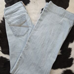 Ariat Women's Light Blue Straight Leg Jeans